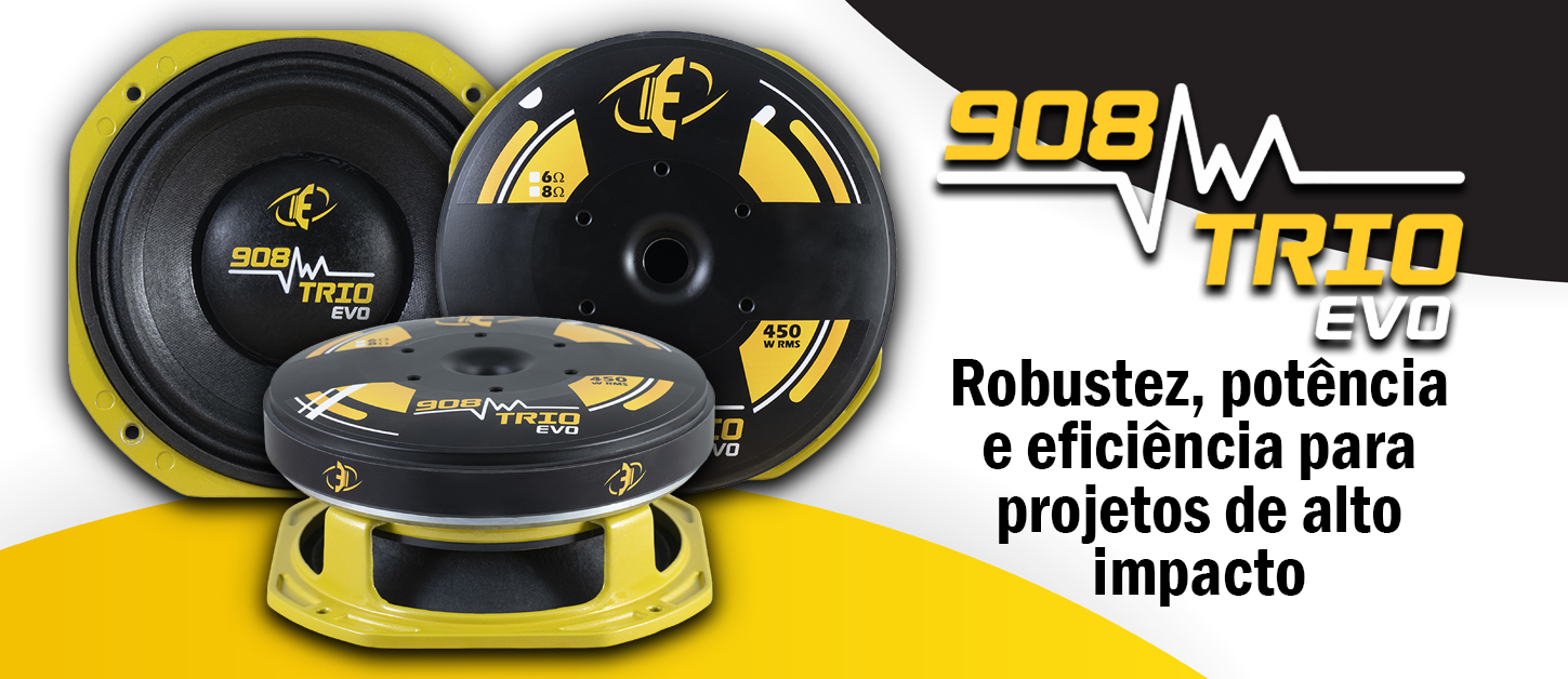 E-908 TRIO EVO: robustez, potência e eficiência para projetos de